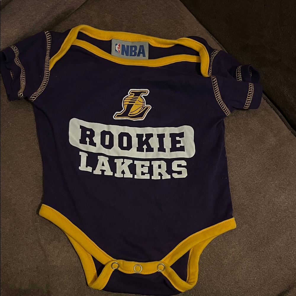 NBA Lakers Rookie Purple and Gold Bodysuit